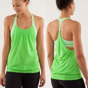 Lululemon Practice Freely Tank in Green Size Women's 4